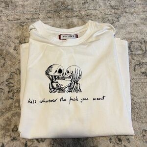 CHNGE kiss whoever tee